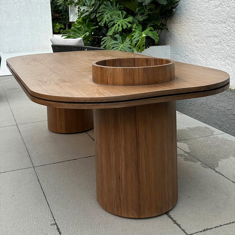 Modern Outdoor Long Dining Table for Outdoor Dining Spaces