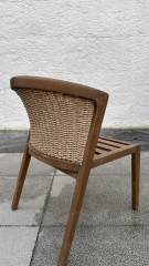 Fully waterproof fabric and high-density sponge outdoor dining chairs