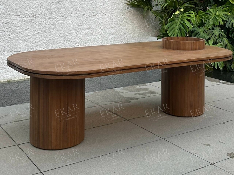 Modern Outdoor Long Dining Table for Outdoor Dining Spaces
