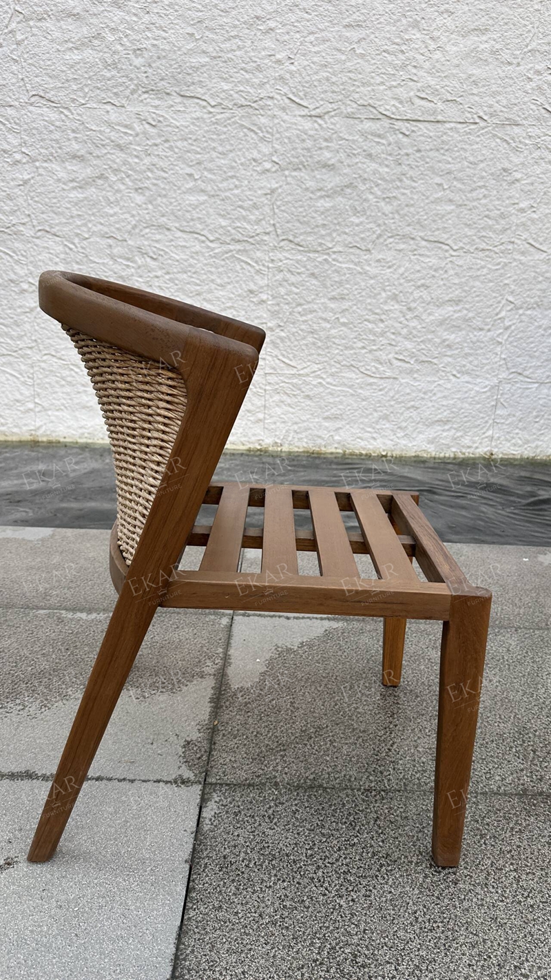 Fully waterproof fabric and high-density sponge outdoor dining chairs