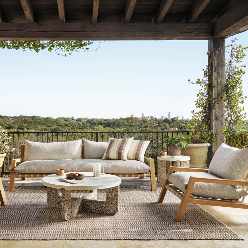Modern Teak Outdoor Lounge Chair with Durable Design for Relaxation