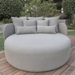 Modern Waterproof Fabric Round Outdoor Lounge Chair for Relaxation