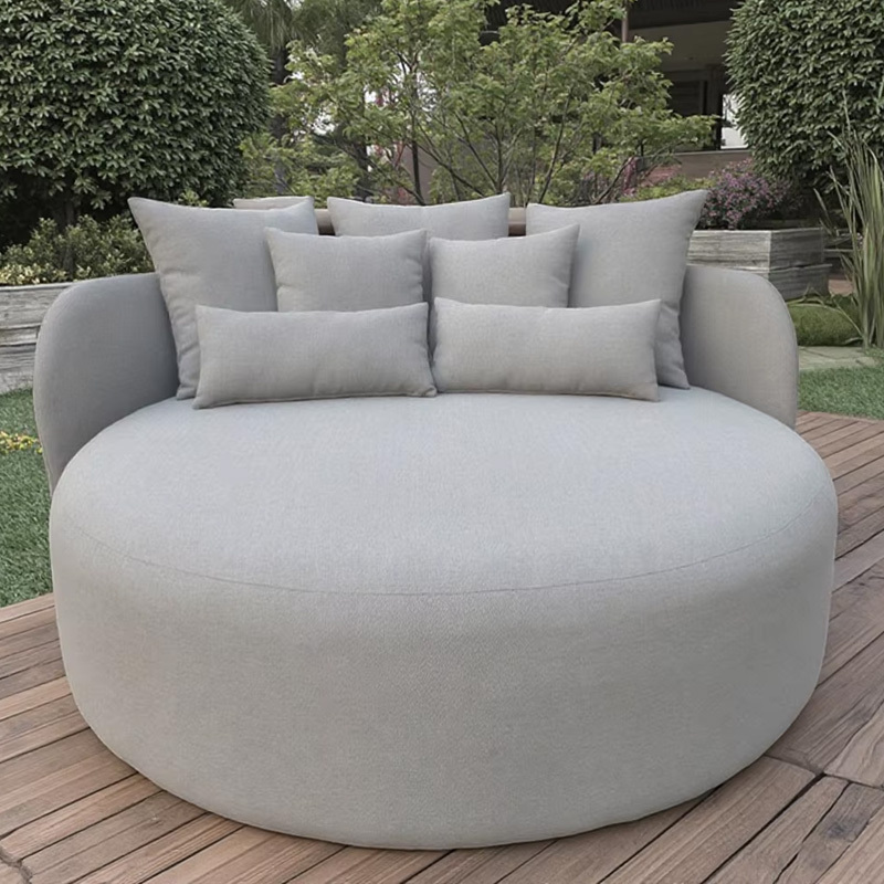 Modern Waterproof Fabric Round Outdoor Lounge Chair for Relaxation