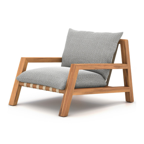 Modern Teak Outdoor Lounge Chair with Durable Design for Relaxation