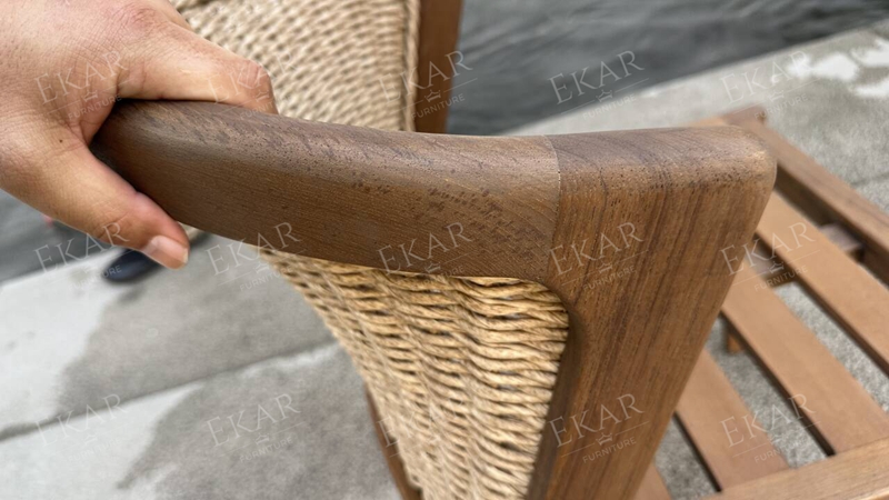 Fully waterproof fabric and high-density sponge outdoor dining chairs