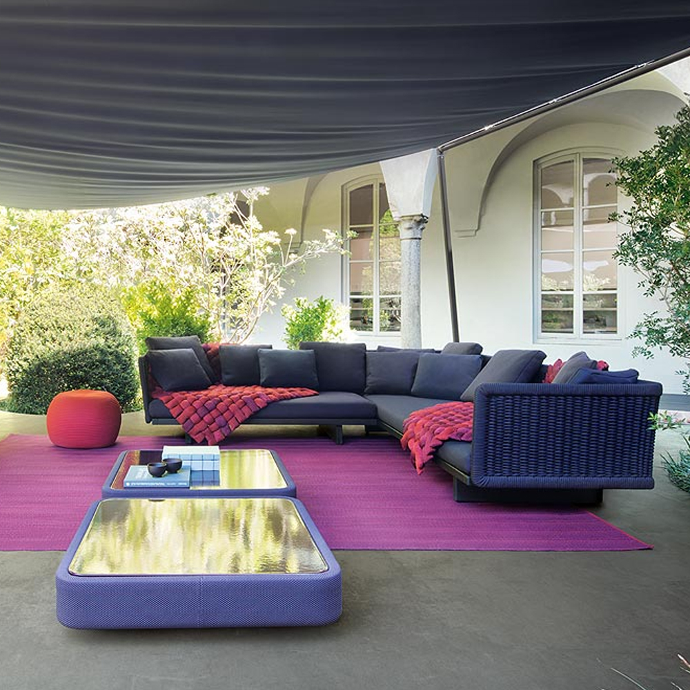 Modern Outdoor Waterproof Sofa with Durable Cushions for Patio Use