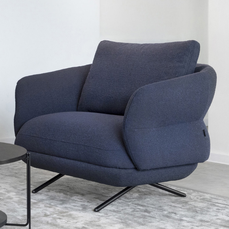 Modern Fabric Sofa with Comfortable Cushions for Living Room Seating