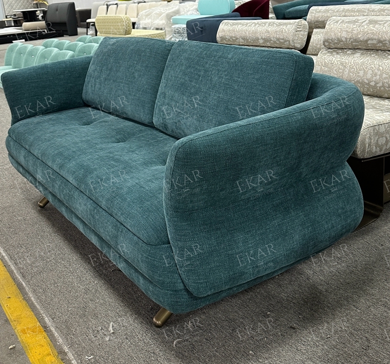 Modern Fabric Sofa with Comfortable Cushions for Living Room Seating