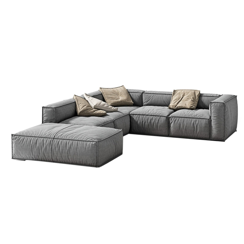 Modern Modular Block Sofa for Customizable Living Room Seating