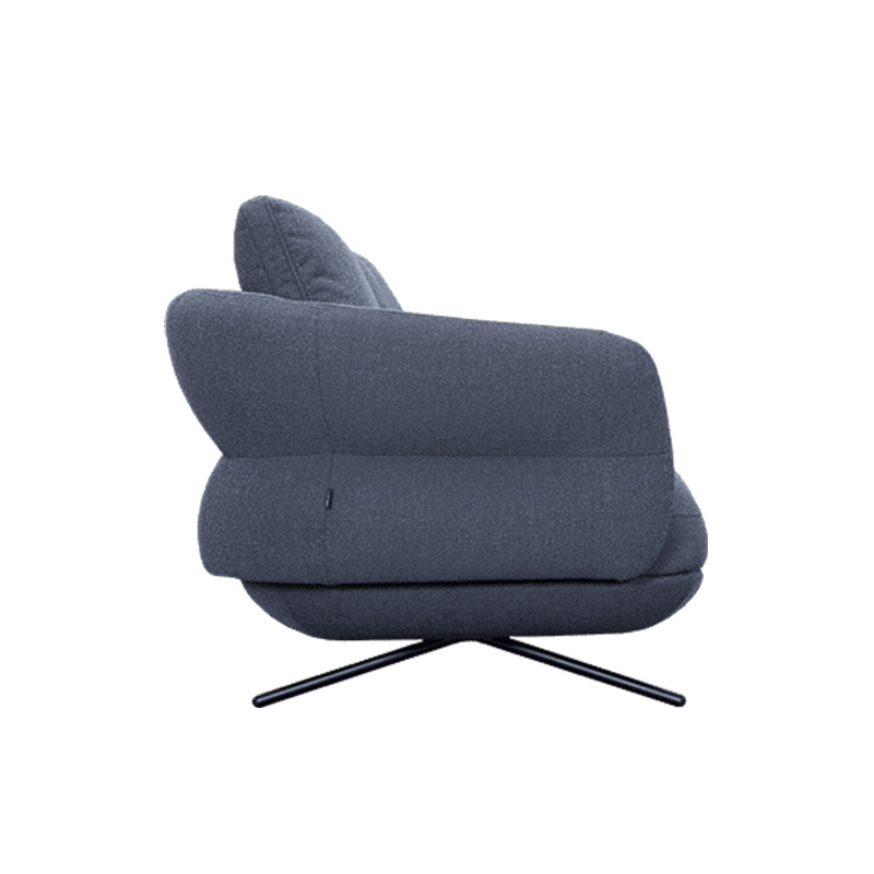 Modern Fabric Sofa with Comfortable Cushions for Living Room Seating