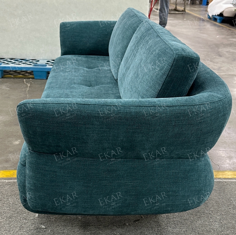 Modern Fabric Sofa with Comfortable Cushions for Living Room Seating