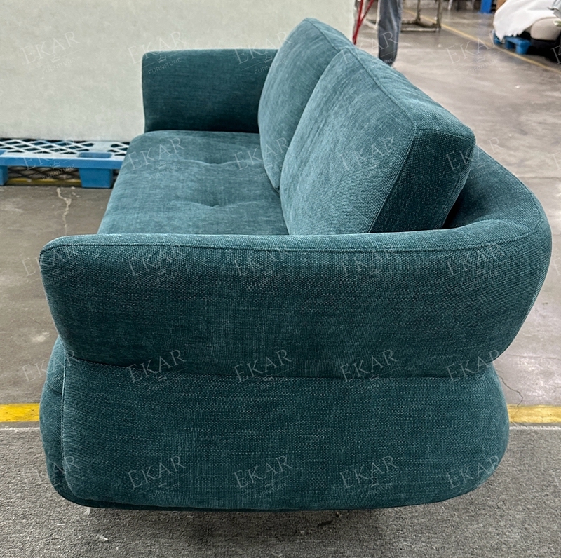 Modern Fabric Sofa with Comfortable Cushions for Living Room Seating