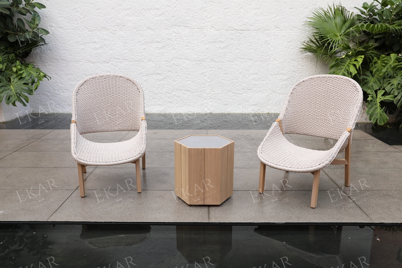 Waterproof Outdoor Side Table for Garden and Patio Use