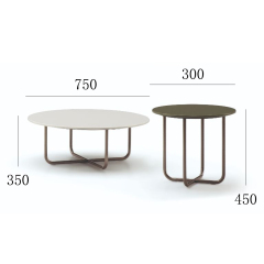 Waterproof Outdoor Modular Coffee Table Set for Patio and Garden