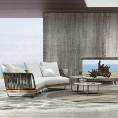 Waterproof Outdoor Modular Coffee Table Set for Patio and Garden