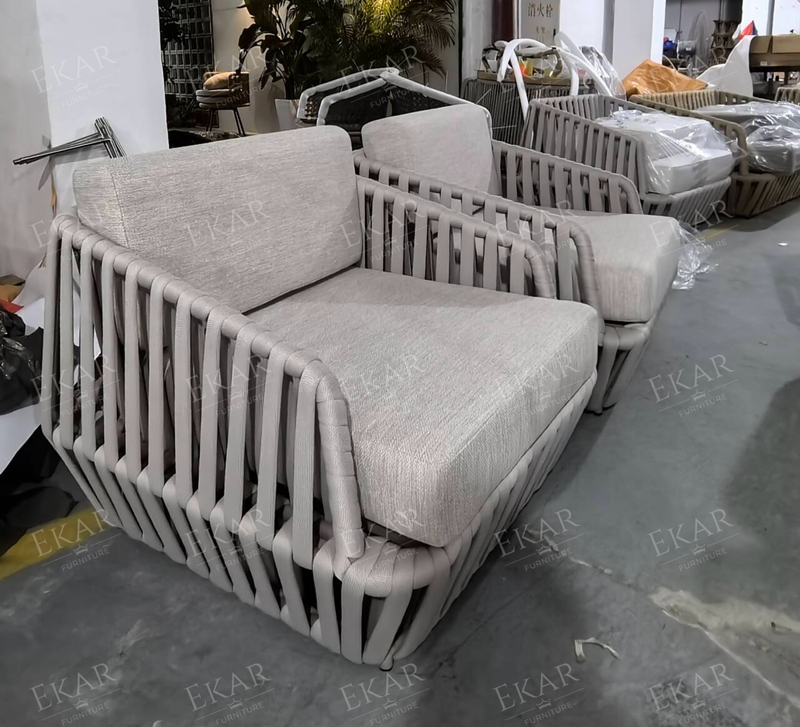 Modern Waterproof Wicker Sofa for Outdoor Relaxation and Comfort