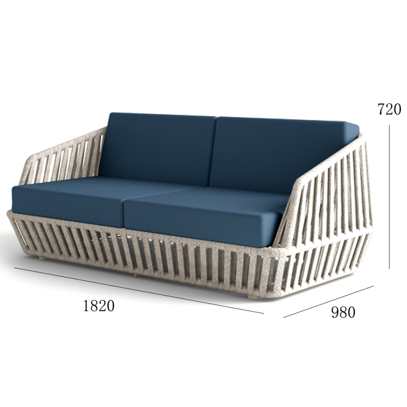 Modern Waterproof Wicker Sofa for Outdoor Relaxation and Comfort
