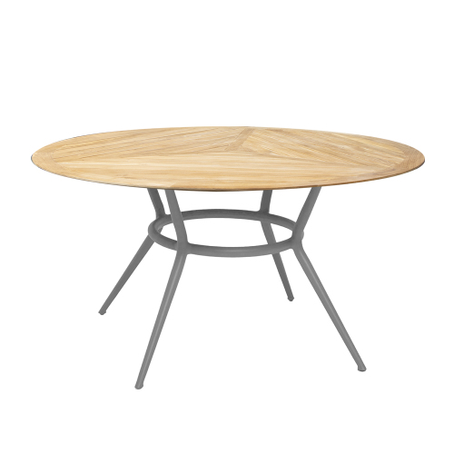 Modern Round Outdoor Dining Table with Durable Weather-Resistant Design