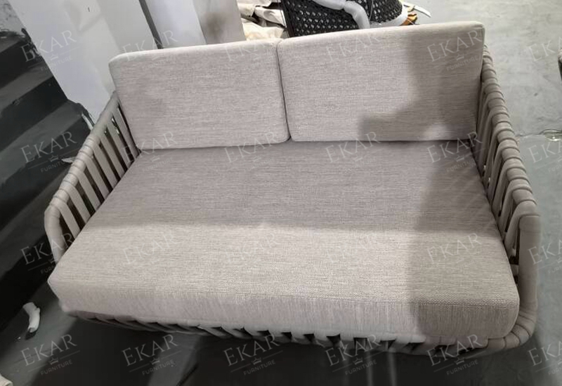 Modern Waterproof Wicker Sofa for Outdoor Relaxation and Comfort