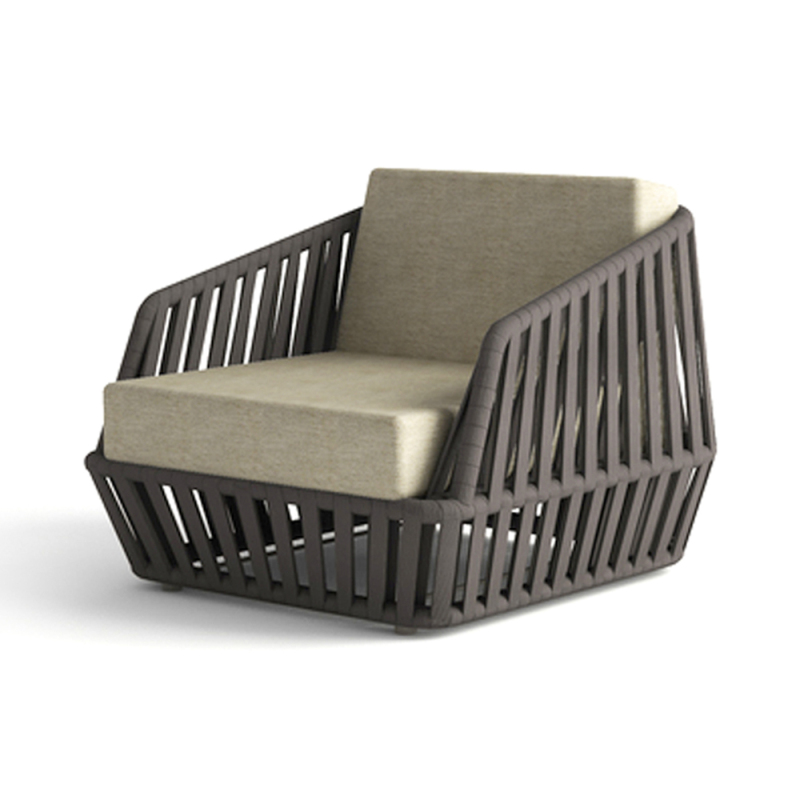 Modern Waterproof Wicker Sofa for Outdoor Relaxation and Comfort