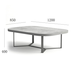 Modern Outdoor Coffee Table with Durable Weather-Resistant Design