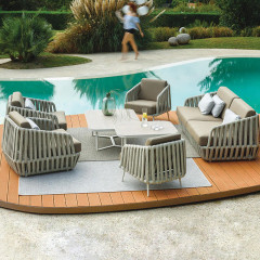 Modern Outdoor Coffee Table with Durable Weather-Resistant Design