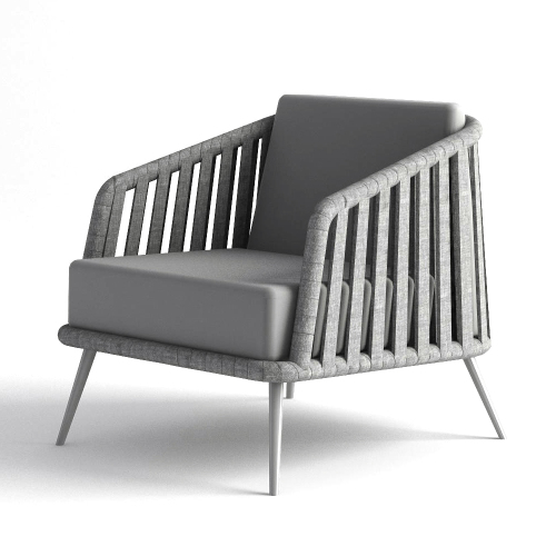 Modern Waterproof Wicker Lounge Chair for Outdoor Relaxation