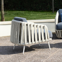 Modern Waterproof Wicker Lounge Chair for Outdoor Relaxation