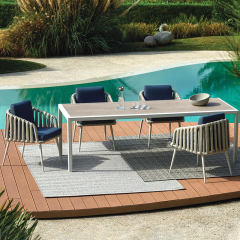 Modern Waterproof Wicker Lounge Chair for Outdoor Relaxation