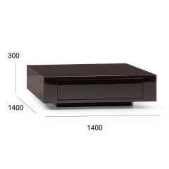 Modern Square Wooden Coffee Table for Living Room