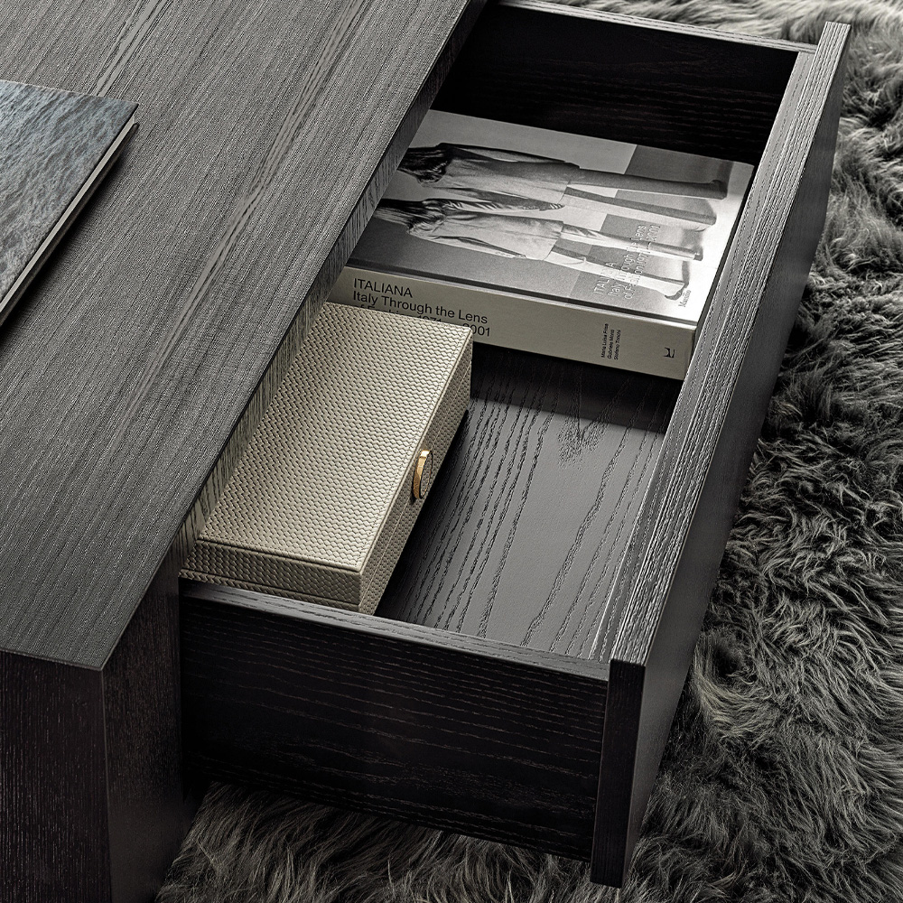 Modern Square Wooden Coffee Table for Living Room