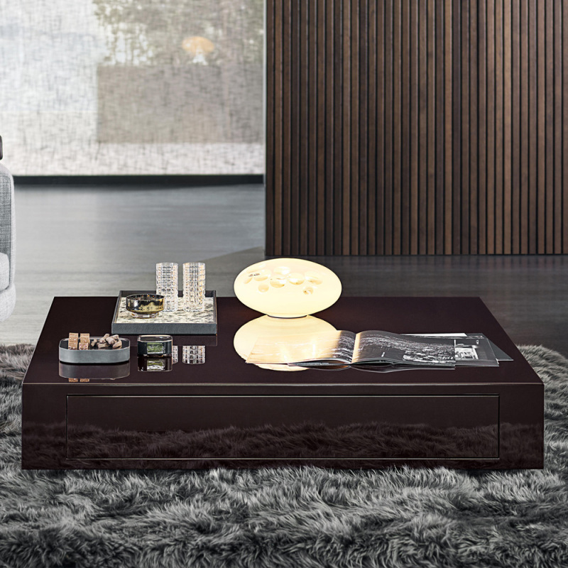 Modern Square Wooden Coffee Table for Living Room