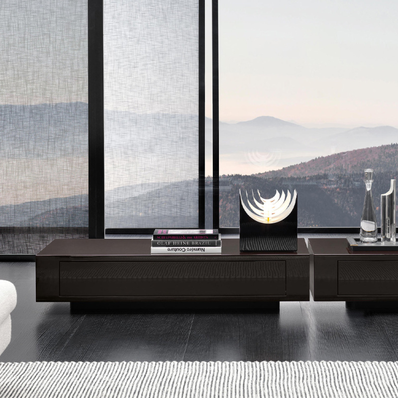 Modern Square Wooden Coffee Table for Living Room