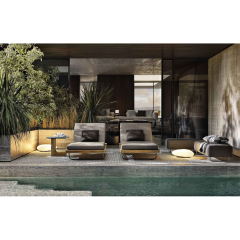 Modern Outdoor Stool with Metal Frame and Waterproof Seat for Patio or Garden