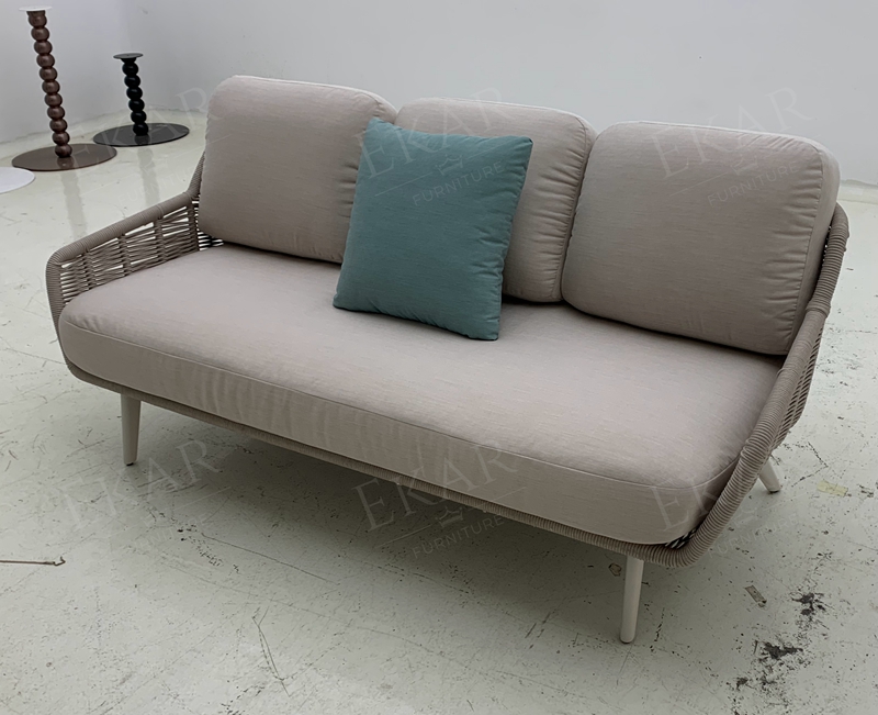 Waterproof Rattan Outdoor Sofa with Meta