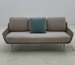 Waterproof Rattan Outdoor Sofa with Meta