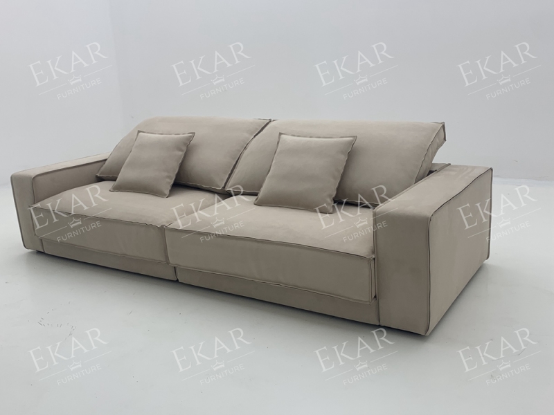 Ekar Furniture Solid Wood Multilayer Fabric Sofa