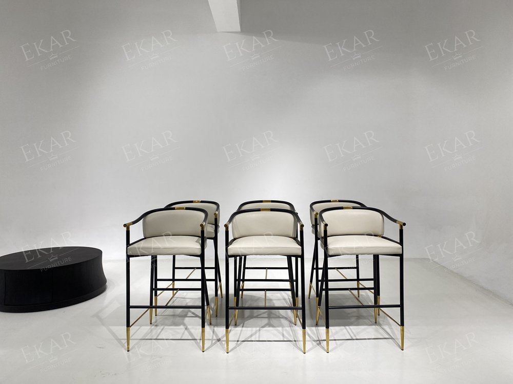 Metal Leg High Bar Stool