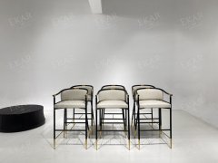 Metal Leg High Bar Stool