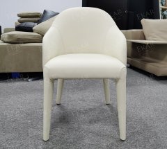 EKAR Tulip Fully Upholstered Dining Armchair | Modern Minimalist Dining Chair | EKAR FURNITURE
