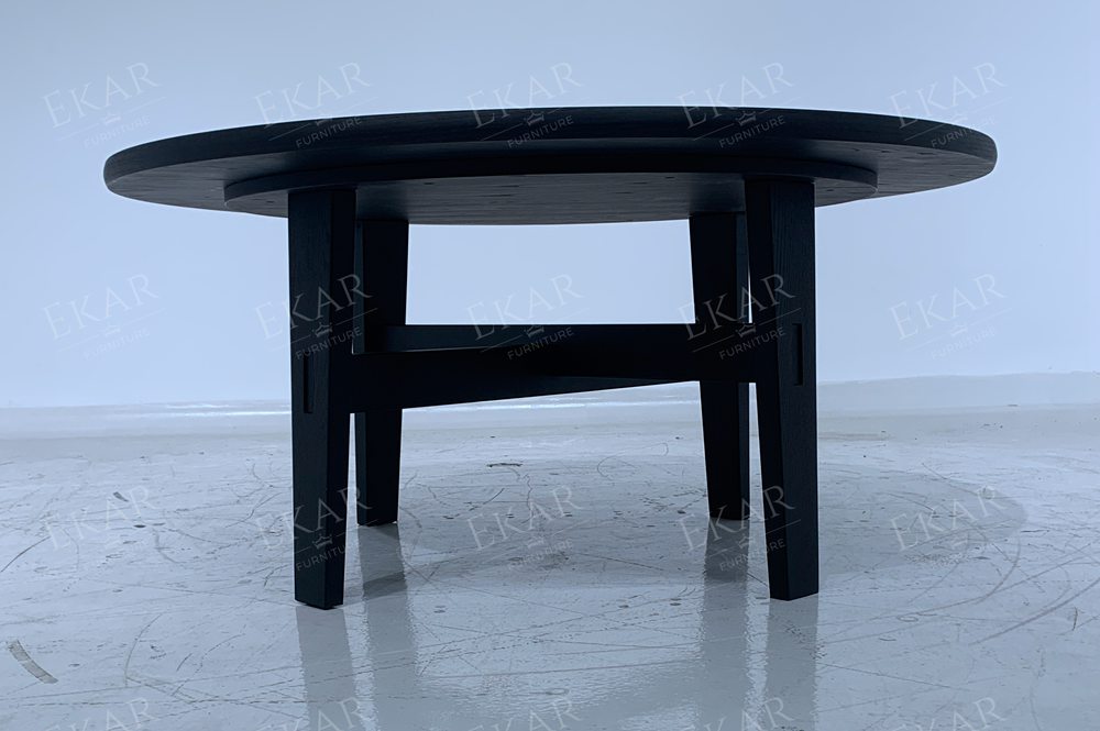 Modern Round Dining Table with Hidden Lazy Susan | High-End Seating | EKAR FURNITURE