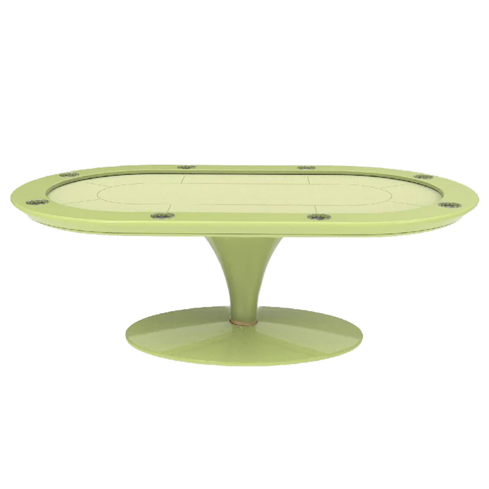 Modern Texas Poker Table with Felt Surface and Wooden Frame