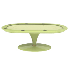 Modern Texas Poker Table with Felt Surface and Wooden Frame