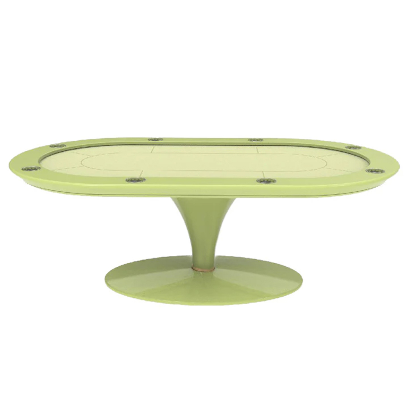 Modern Texas Poker Table with Felt Surface and Wooden Frame