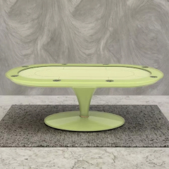 Modern Texas Poker Table with Felt Surface and Wooden Frame