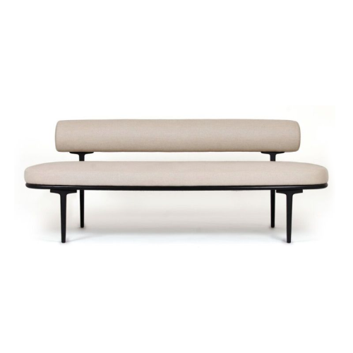 Modern Velvet Bench with Upholstered Seat and Wooden Legs for Bedroom