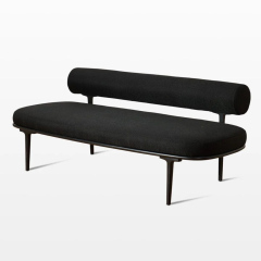 Modern Velvet Bench with Upholstered Seat and Wooden Legs for Bedroom