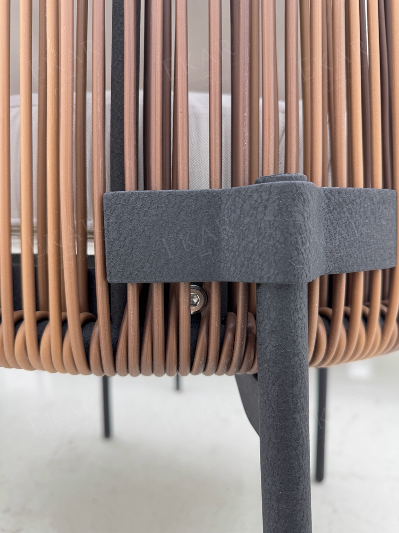 Modern Outdoor Wicker Armchair – Stylish lounge chair by Ekar Furniture for patio, garden venues