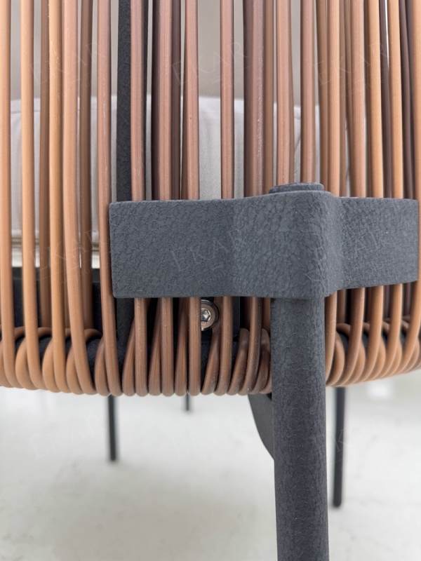 Modern Outdoor Wicker Armchair – Stylish lounge chair by Ekar Furniture for patio, garden venues