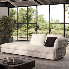 Contemporary Waterproof Woven Sofa Durable and Comfortable Outdoor Furniture